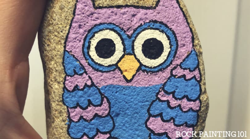 Easy owl painting that will inspire amazing rocks