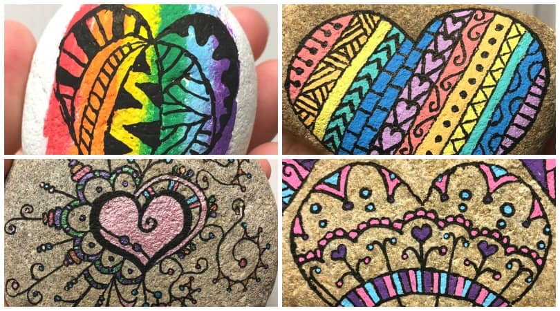 23 lovely heart rocks you can easily learn how to make