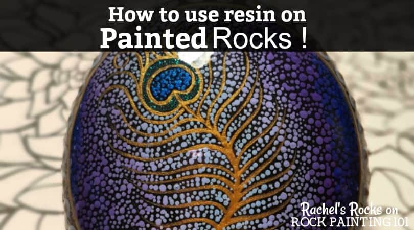 how to make beautiful resin painted rocks