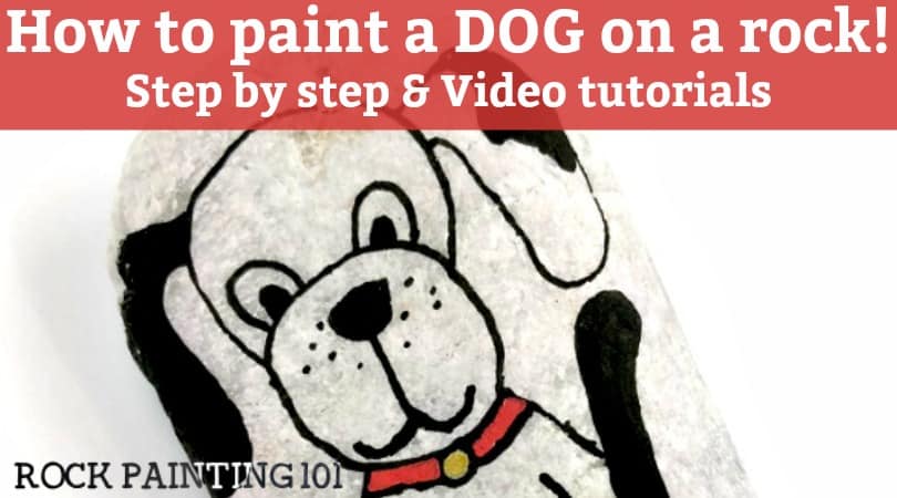 How to paint a dog to make a fun rock