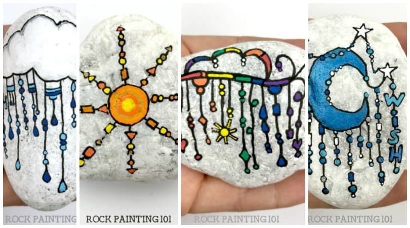 11 fun zendangle rock painting ideas you will love to make