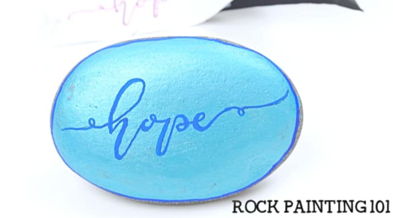 How to use carbon paper to hand letter on rocks