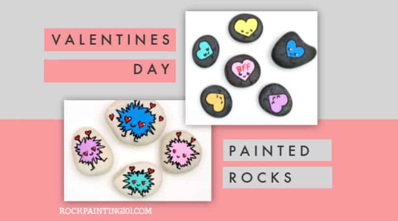 12 Valentine’s Day rock painting ideas