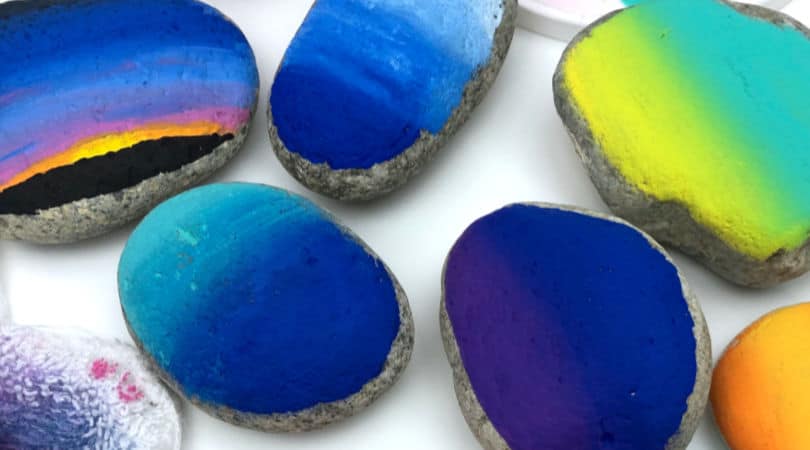 How to master blending paints on rocks