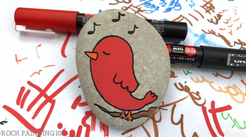 How to paint a bird for rock painting and other projects