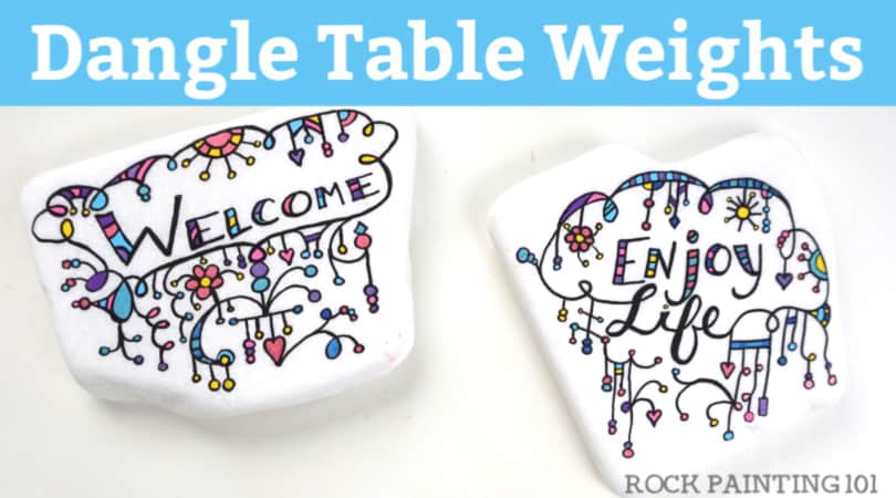 Easy Rock Tablecloth Weights DIY